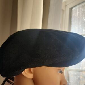 xon & JamesWool Ascot Black Flat Cap - Jaxon